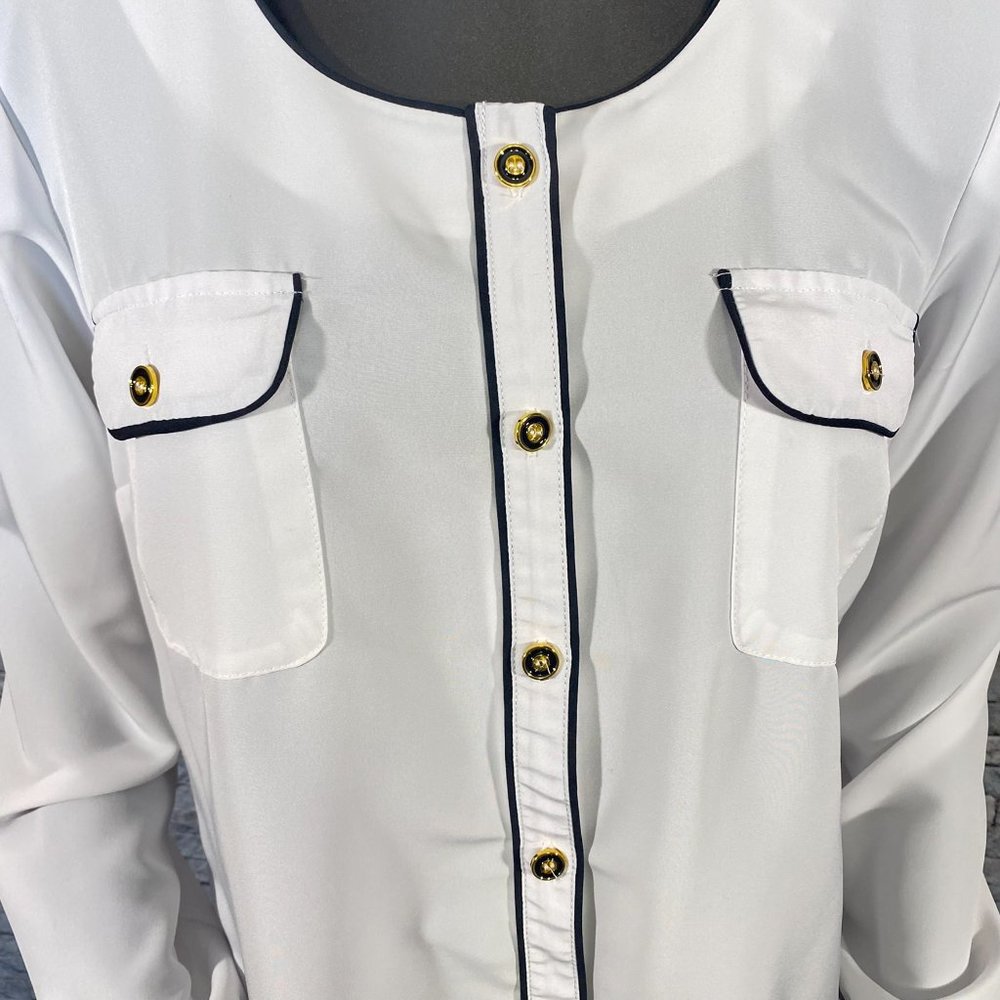 Notations Business Blouse - Picture 5 of 7